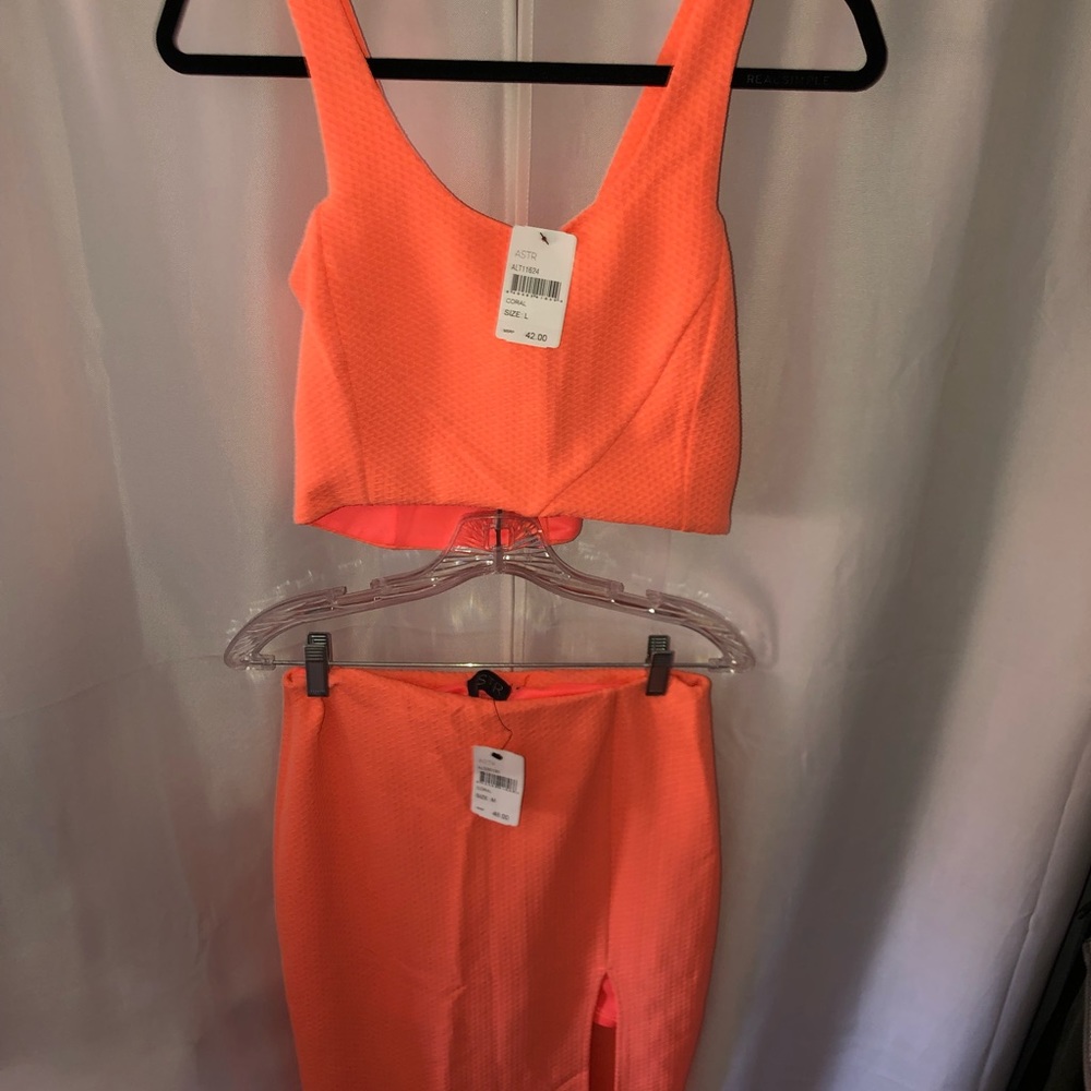 Two piece night orange set